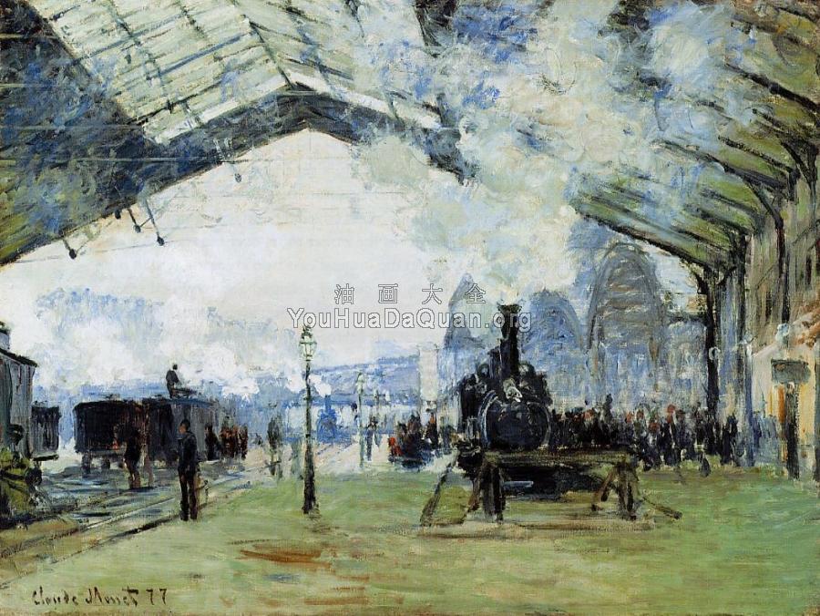 Arrival of the Normandy Train, Gare Saint-Lazare - 克劳德·莫奈